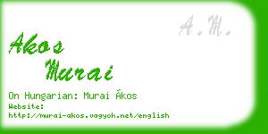 akos murai business card
